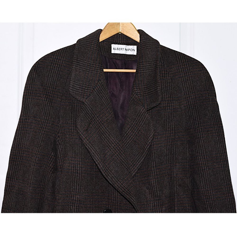 Unworn Albert Nipon Vintage Full-Length Wool & Ca… - image 2